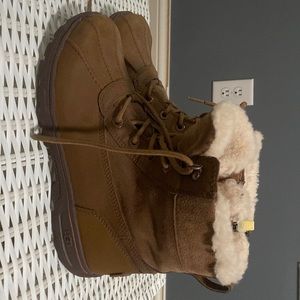 Brown Ugg snow boots